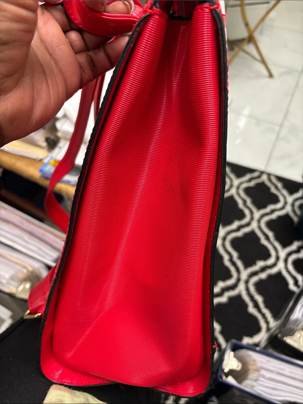 Steve Madden Red Logo back pack/laptop Tote - Pristine, no call out - NWT#020